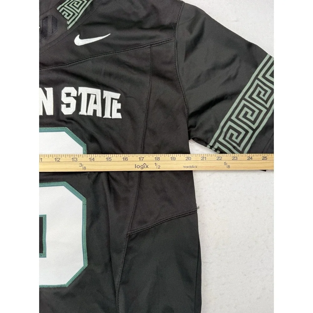 Nike Michigan State Spartans Black Dri-FIT Football Jersey Small FD5448-010